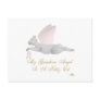 Angel Cat Light Gray Pink Roses Guardian Angel Kit Post Card