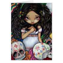 "Angel de los Muertos" Greeting Card