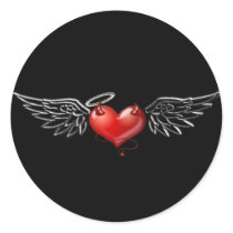 Angel devil background stickers