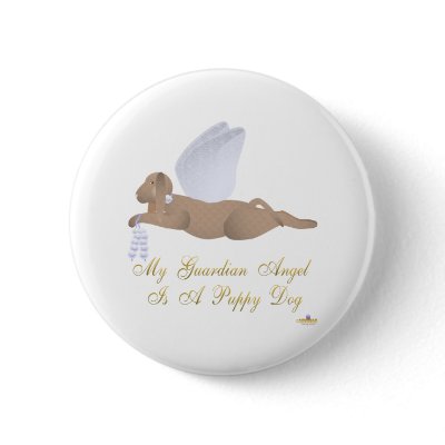 Angel Dog Brown Blue Roses Guardian Angel Puppy Do Pins by animalacres