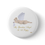 Angel Dog Tan Blue Roses Guardian Angel Puppy Pins