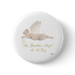 Angel Dog Tan Orange Roses Guardian Angel Dog Pinback Buttons