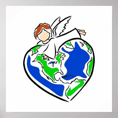 Angel Earth Print by shopaholicchick