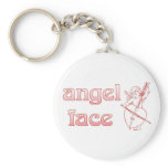 Angel face keychain