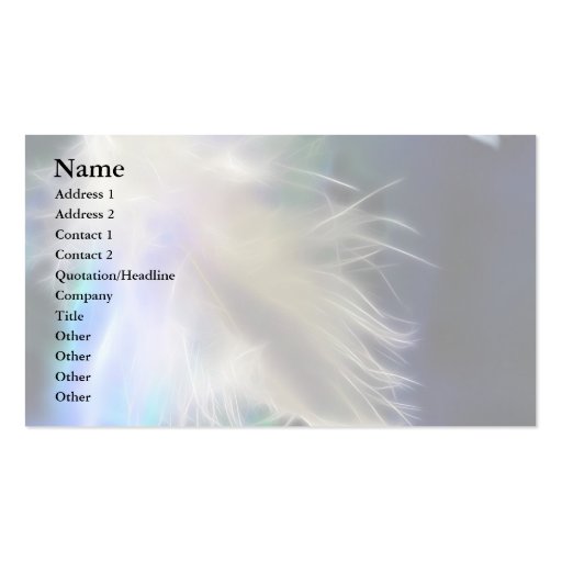 Angel Feather Business Card Template