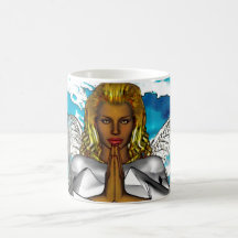 angel female 6 coffee mugs