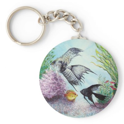 Angel Fish Keychain by artbyjolyn