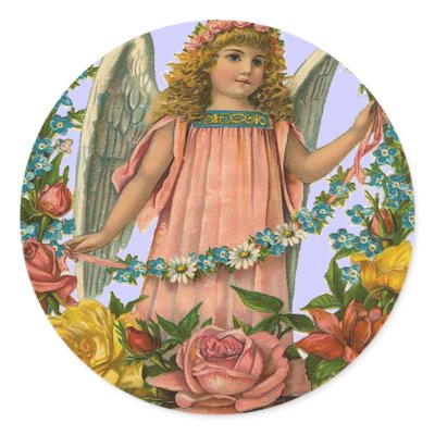 *Angel Flower Girl* Stickers by ArtisticFootprints