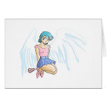 Angel for your thoughts greeting card