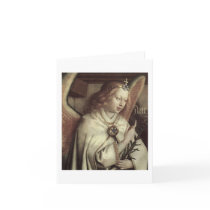 Angel, Genter Altar, Jan van Eyck Greeting Cards