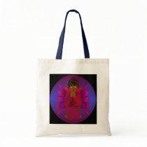 Angel Girl In Navy And White I Tote Bag