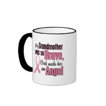 Angel GRANDMOTHER Breast Cancer T-Shirts & Apparel Coffee Mug