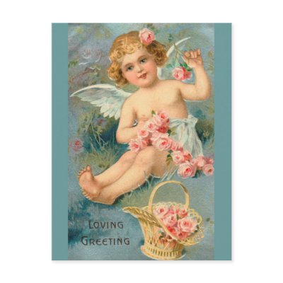 Angel Greetings Post Card by vintagetreasurechest