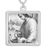 Angel Guarding A Child Necklaces