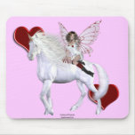 Angel Heart Unicorn White Beauty 4A Mouse Mat