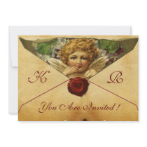 ANGEL HEART WAX SEAL PARCHMENT MONOGRAM