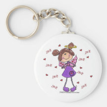 Angel Hearts Key Chain