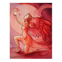Angel Holding Cup 2 Post Cards