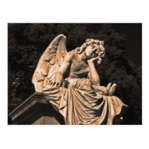 angel in contemplation post cards