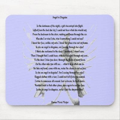 Angel In Disguise Mouse Pad by EyeOfDonnaM