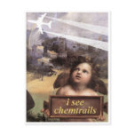 Angel in Madonna of Foligno sees chemtrails postcards