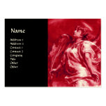 ANGEL IN PINK  FUCHSIA AND WHITE ,Black Business Cards