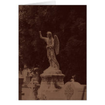 Angel in Sepia Greeting Cards