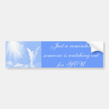 Angel In The Clouds Bumper Sticker