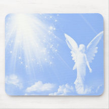 Angel In The Clouds Mouse Pads