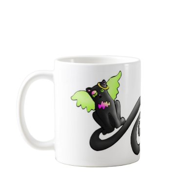 Angel Kat Mug~ by chiaqproductions