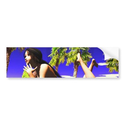 Angel Laying Down Bumper Stickers by Animania
