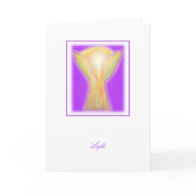 Angel Light - Greeting Card by lilastar