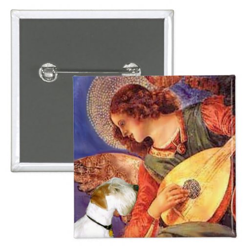 Angel & Mandolin - Sealyham Terrier Pinback Button