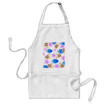 angel monkey print. apron