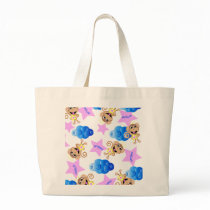 angel monkey print. tote bags