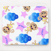 angel monkey print. mouse mat