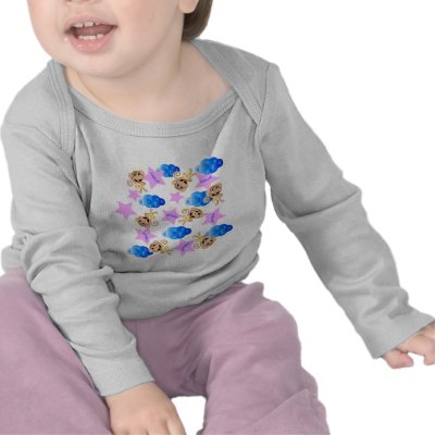 angel monkey print. t shirts by margaret40