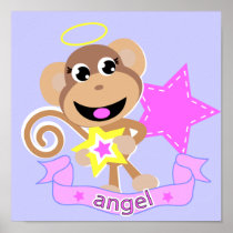 angel monkey screen poster