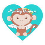 Angel Monkey Stickers