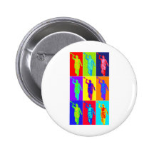 Angel Moroni Pop Art Button