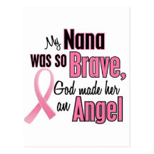 Angel NANA Breast Cancer T-Shirts & Apparel Postcards