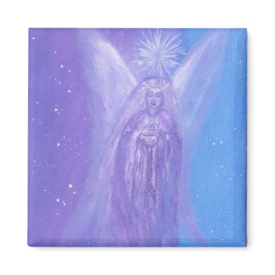 Angel of Deep Peace Refrigerator Magnet by harmonyart