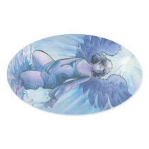 Angel of Grace Oval Stickers