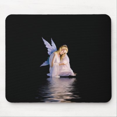 Angel Of Light Mouse Mat by nightmare7darkangel
