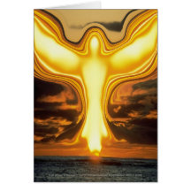 ANGEL of POWER Greeting Card: (Verse on Reverse).