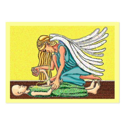 Angel of the Resurrection Business Card Templates by Annaart