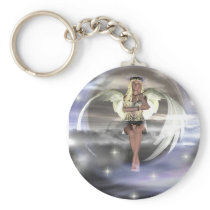 Angel on a Cloud Keychains