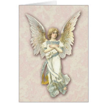Angel On Pink Lace Cards