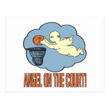 Angel On The Court Post Card