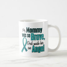 Angel Ovarian / Cervical Cancer Coffee Mugs